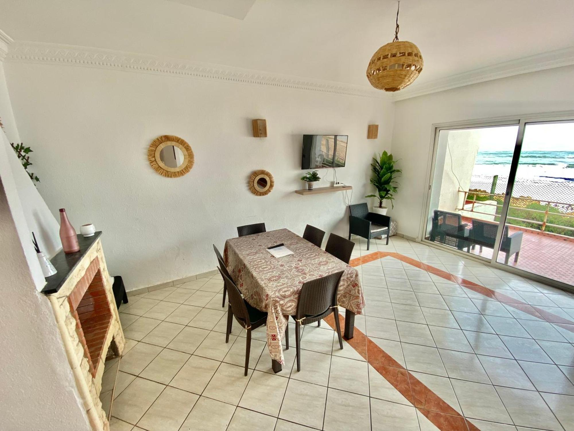 Splendid Beachfront Villa In Sidi Bouzid Beach With Pool Douar Ourlali Esterno foto